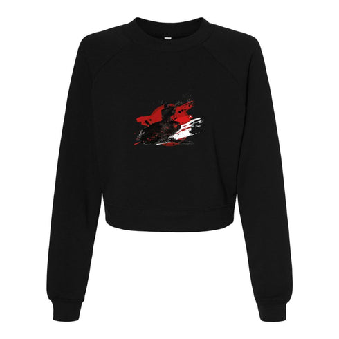 BELLA CANVAS WOMEN'S CROPPED FLEECE PULLOVER 7505